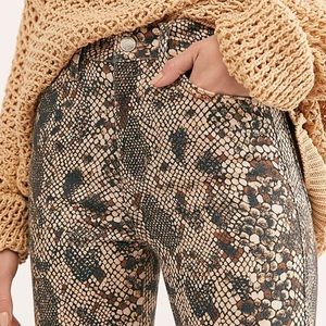 Free People snakeskin jeans pants